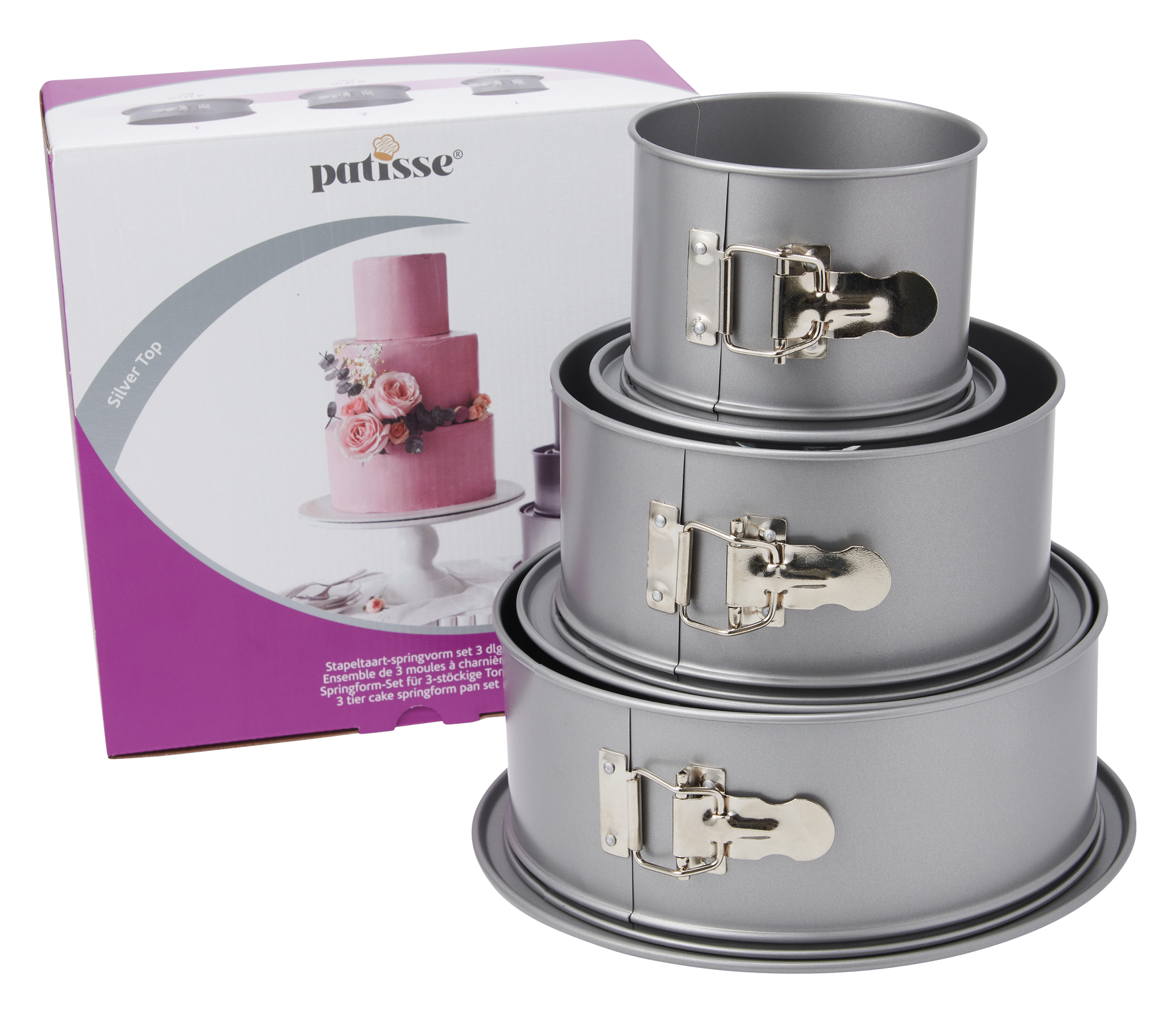 Springformen-Set anthaft 3tlg.