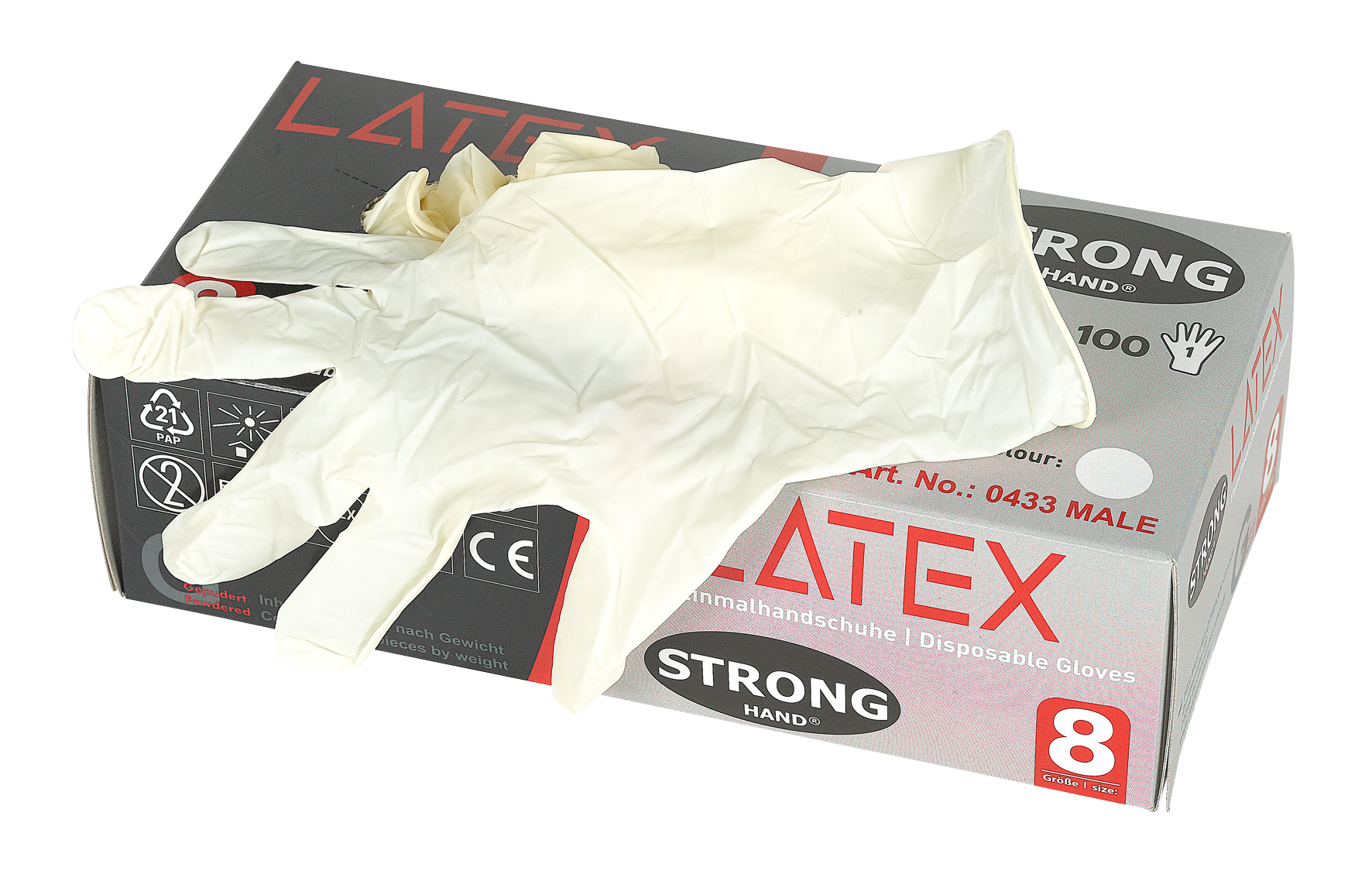 Einweghandschuhe Male 8