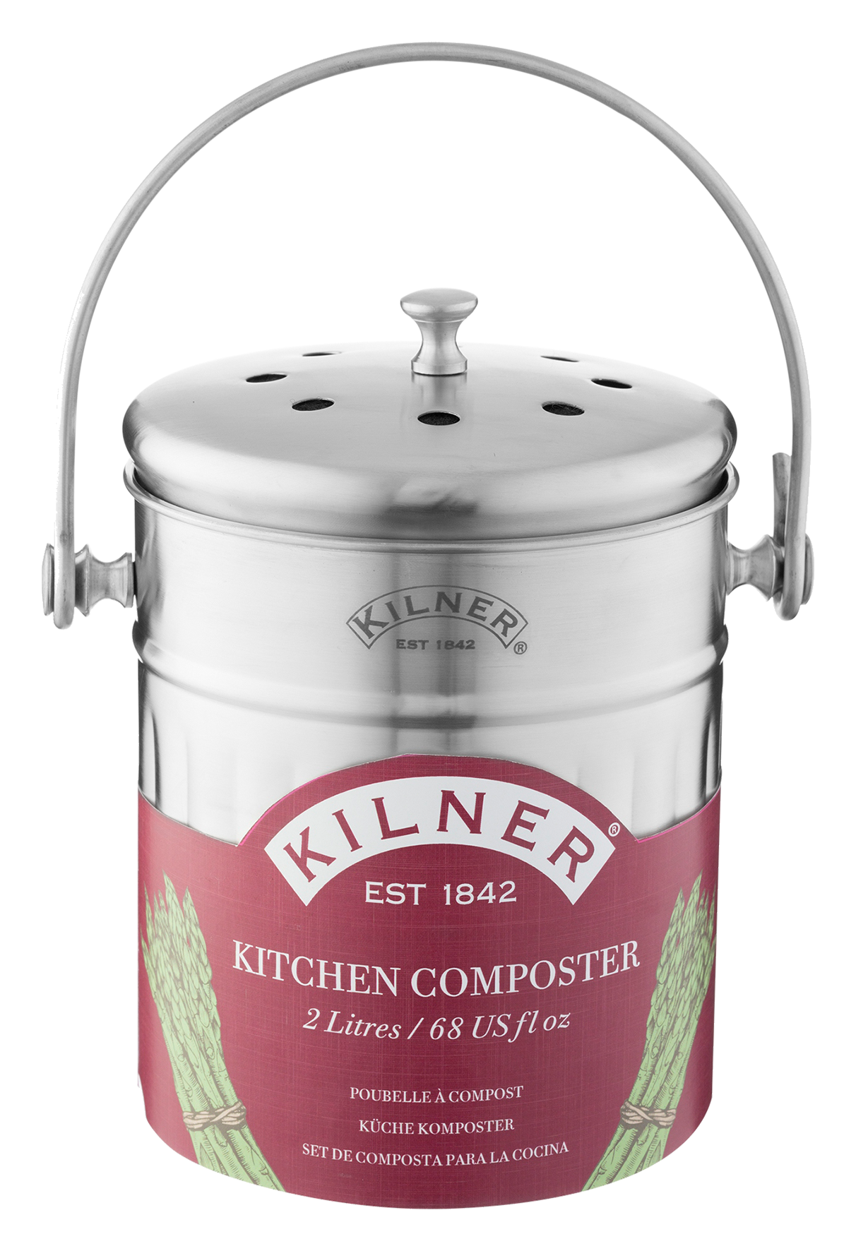 Kompostbehälter Inox 2l