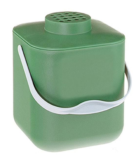 Kompostbeh. Pot m.Filter grün