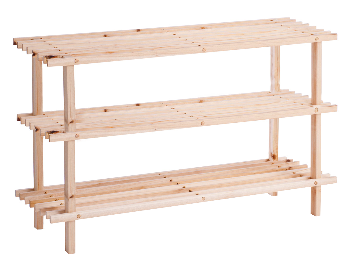 Schuhregal Holz 2Abl.80x49cm