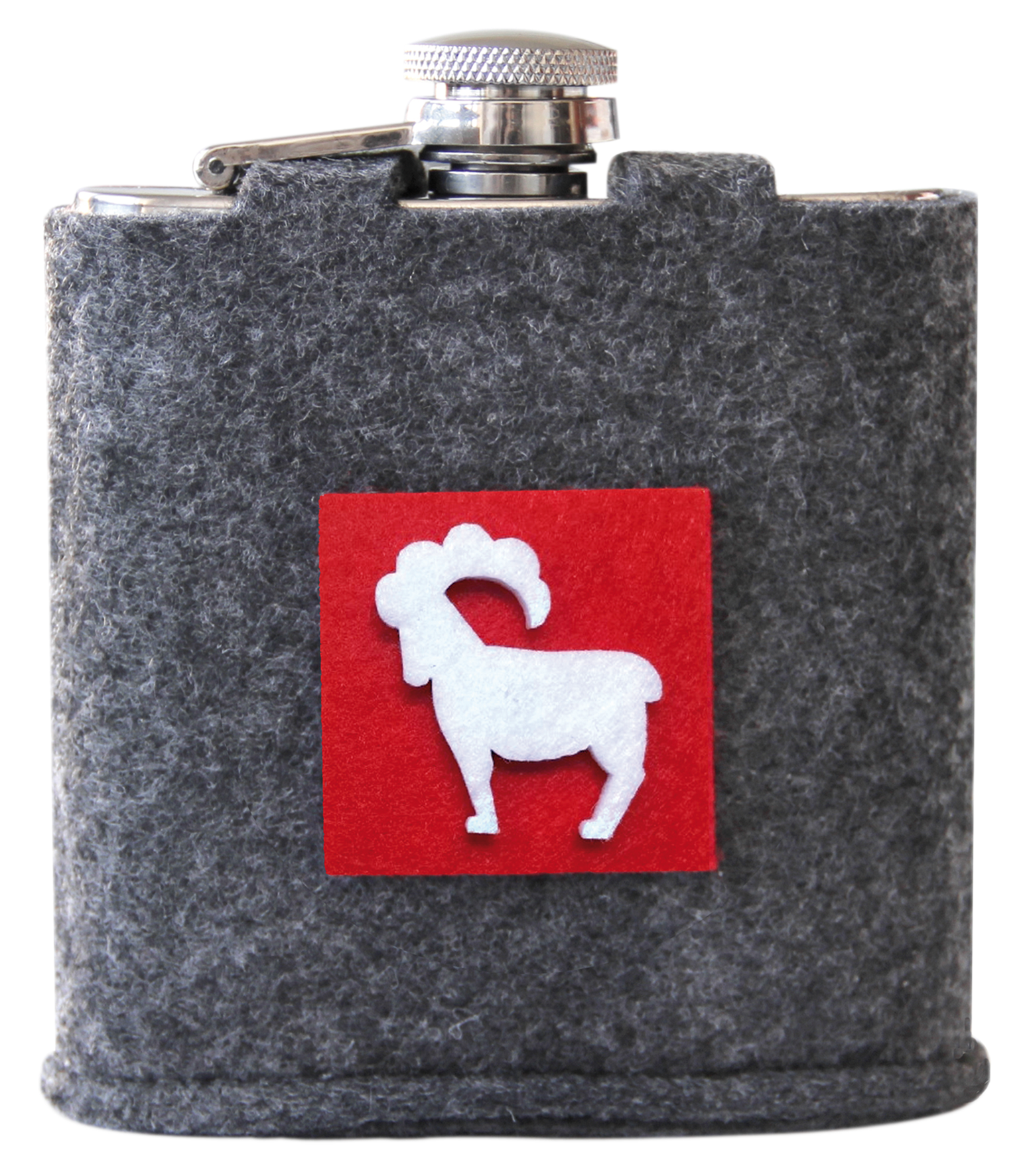 Flachmann Steinb.170ml Filzh.