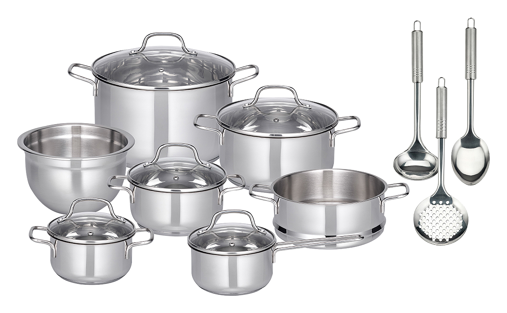 Topfset Edelstahl 10tlg.