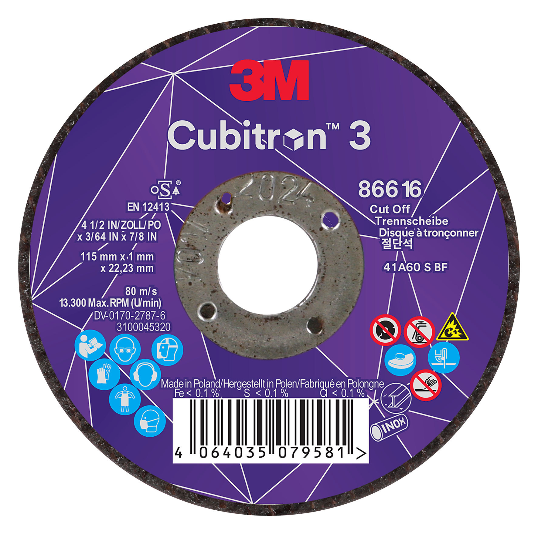 Trennscheibe Inox 115x1 mm ge.