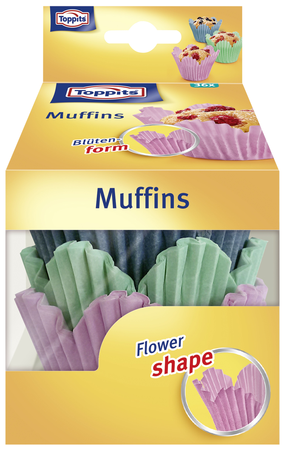 Muffinförmchen Blüte ø7cm