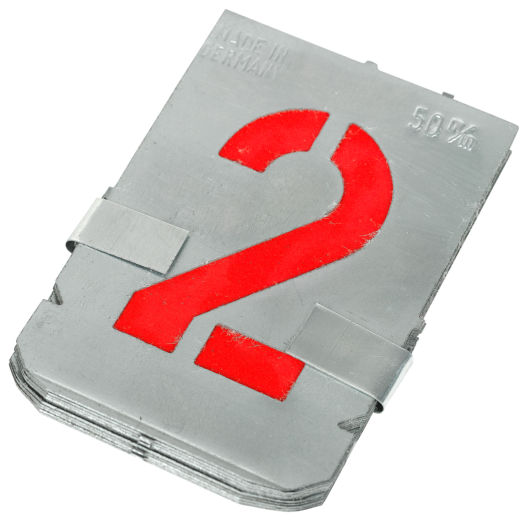 Zinkschablone Zahlen 50 mm