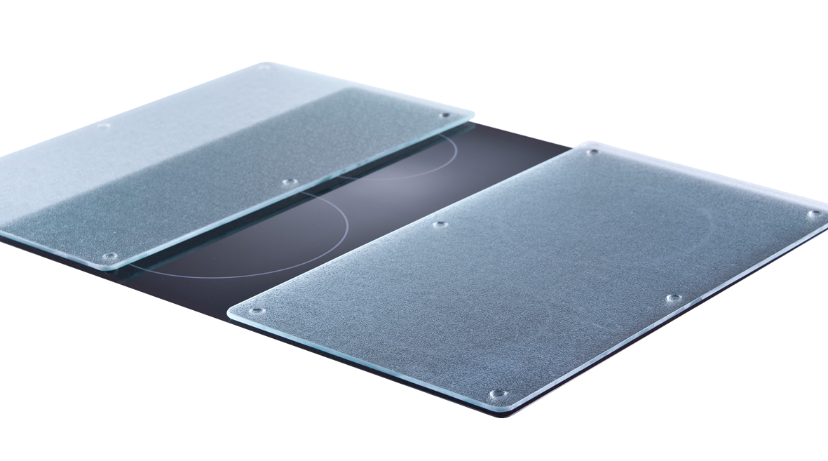 Herdabdeckpl. Glas 2St.transp.