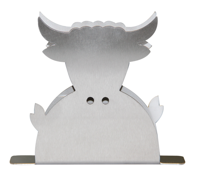 Serviettenhalter Kuh Inox