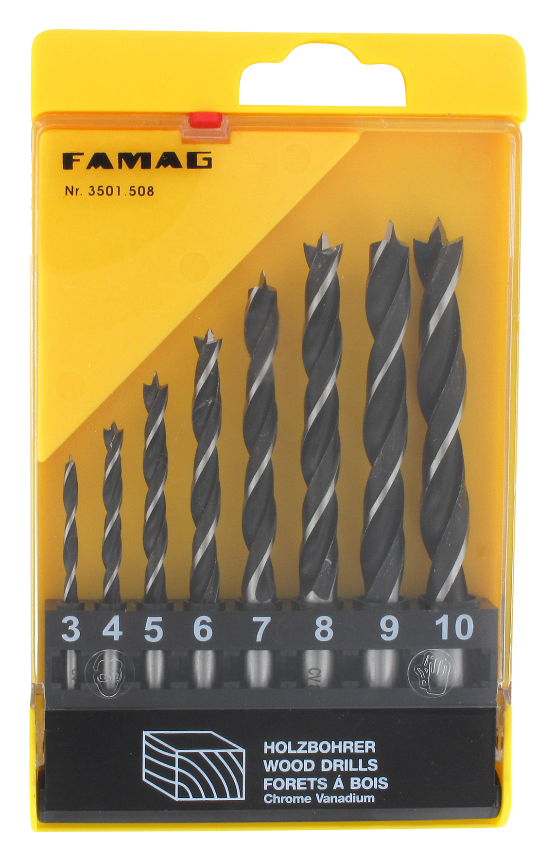 Holzspiralbohrersatz 8tlg.