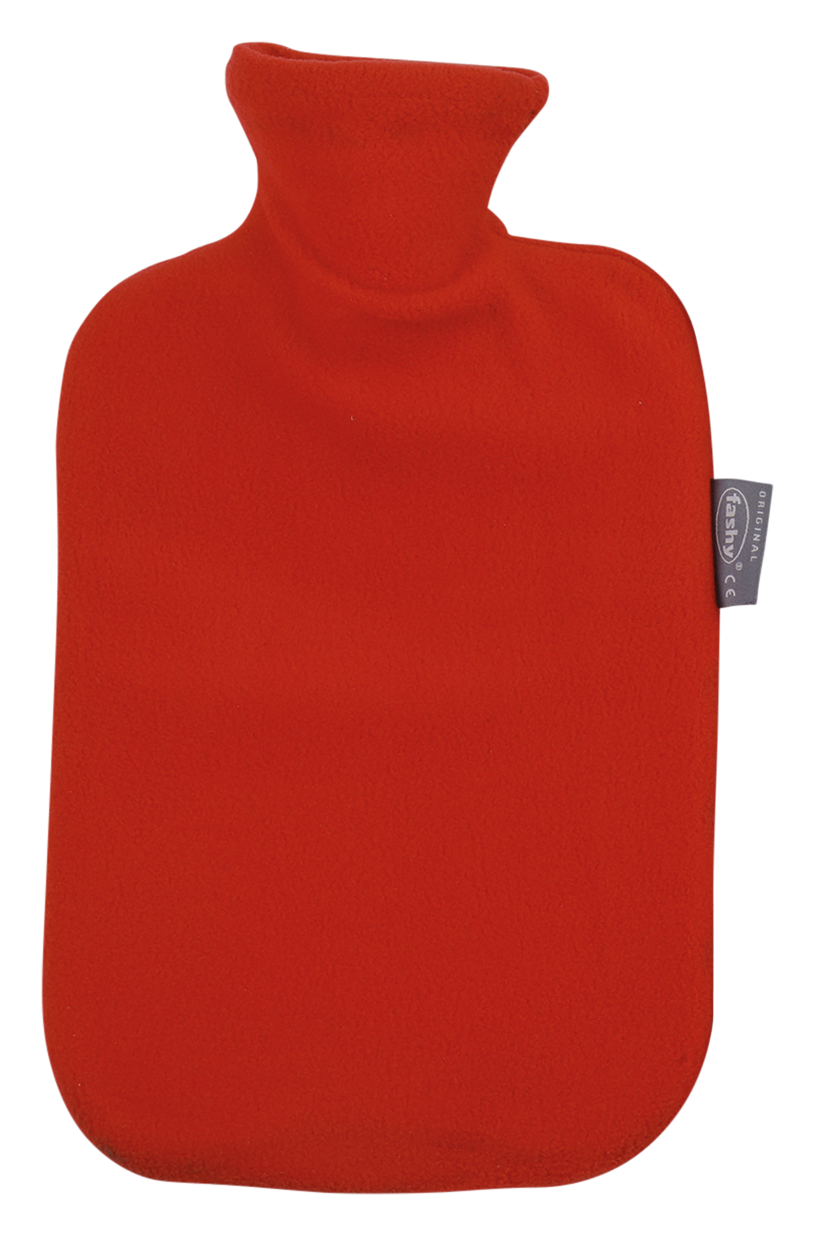 Wärmflasche m.Fleecebez.rot2l