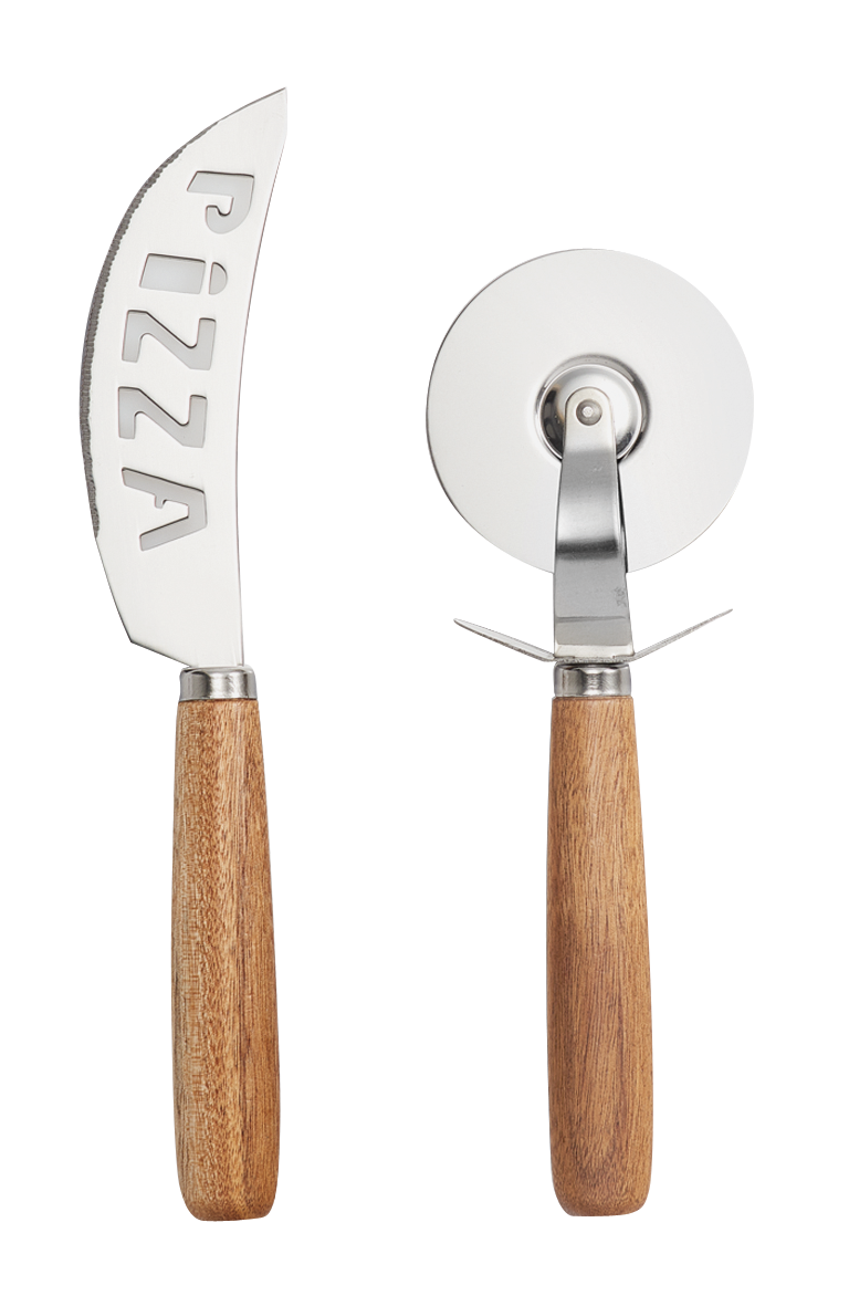 Pizza-Set 2-teilig Akazie