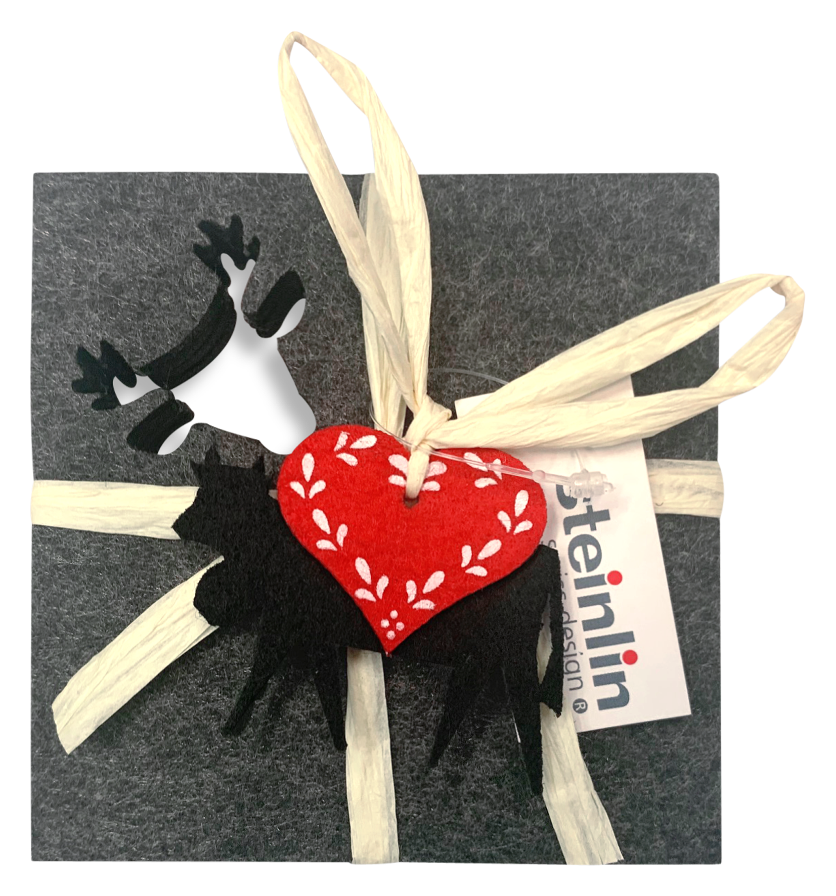 Glasuntersetzer Hirsch Filz 4S