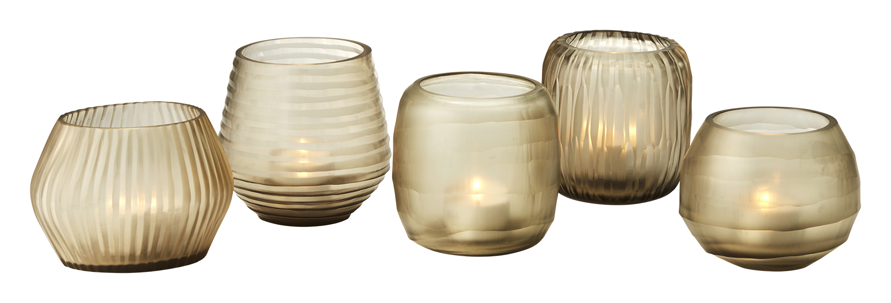 Teelichthalterset Terra 5tlg.