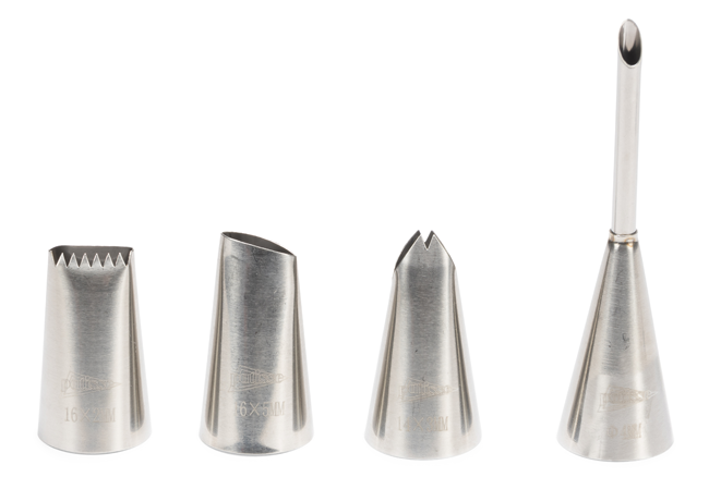 Spritztüllen Set Inox 4-teilig