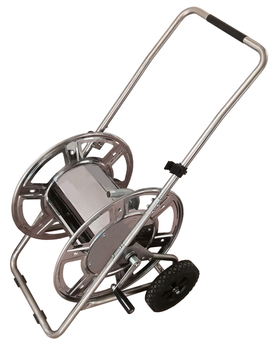 Schlauchwagen Inox mit Bremse