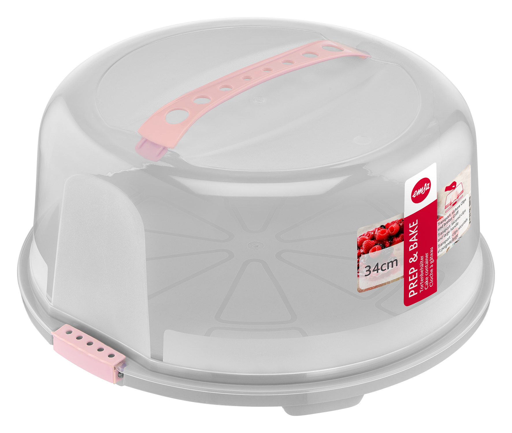 Kuchenbox Prep&Bake rund rosa