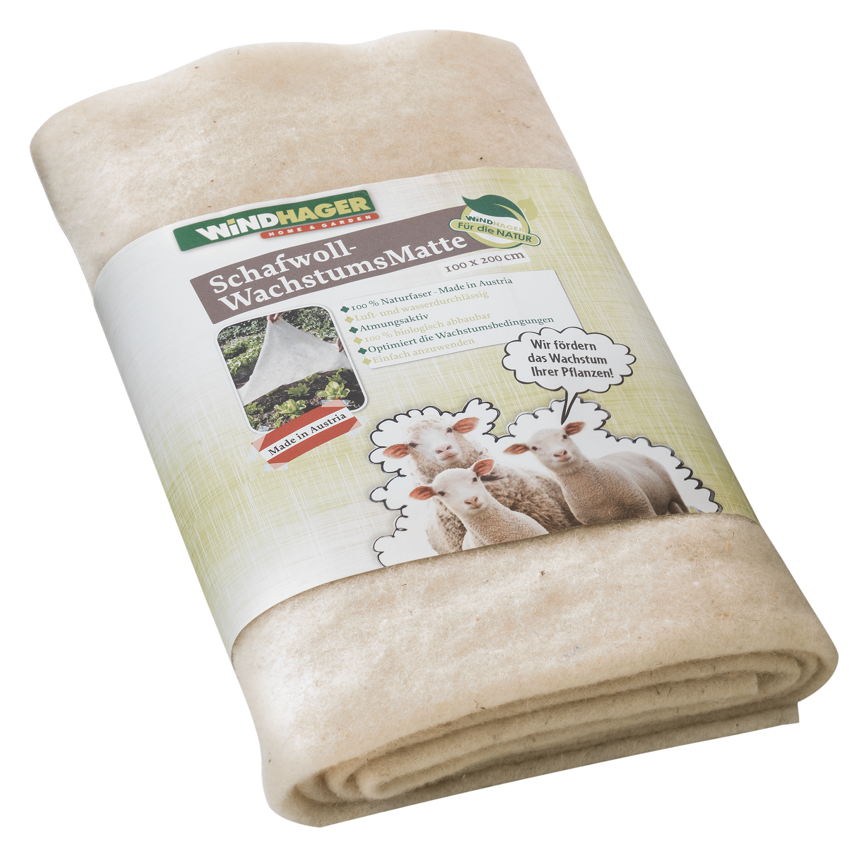 Schafwoll-Wachstumsmatte 2x1m