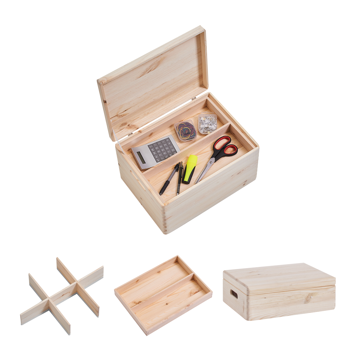 Kisten-Set m.Deckel 40x30x14cm