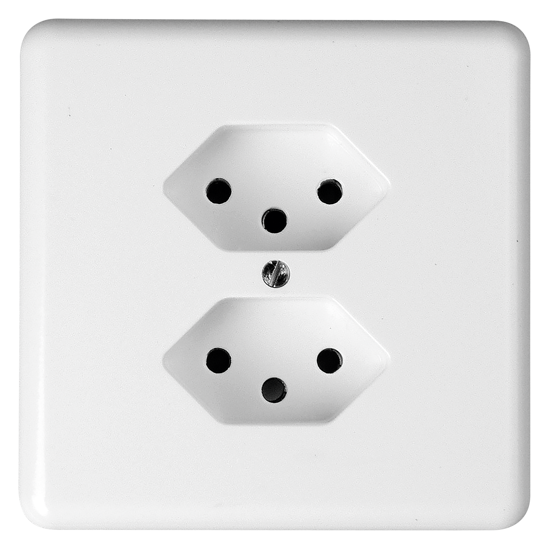 Steckdose 2x13 UP SK ws