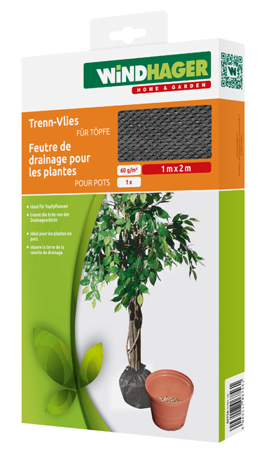 Trenn-Vlies 2x1m für Töpfe