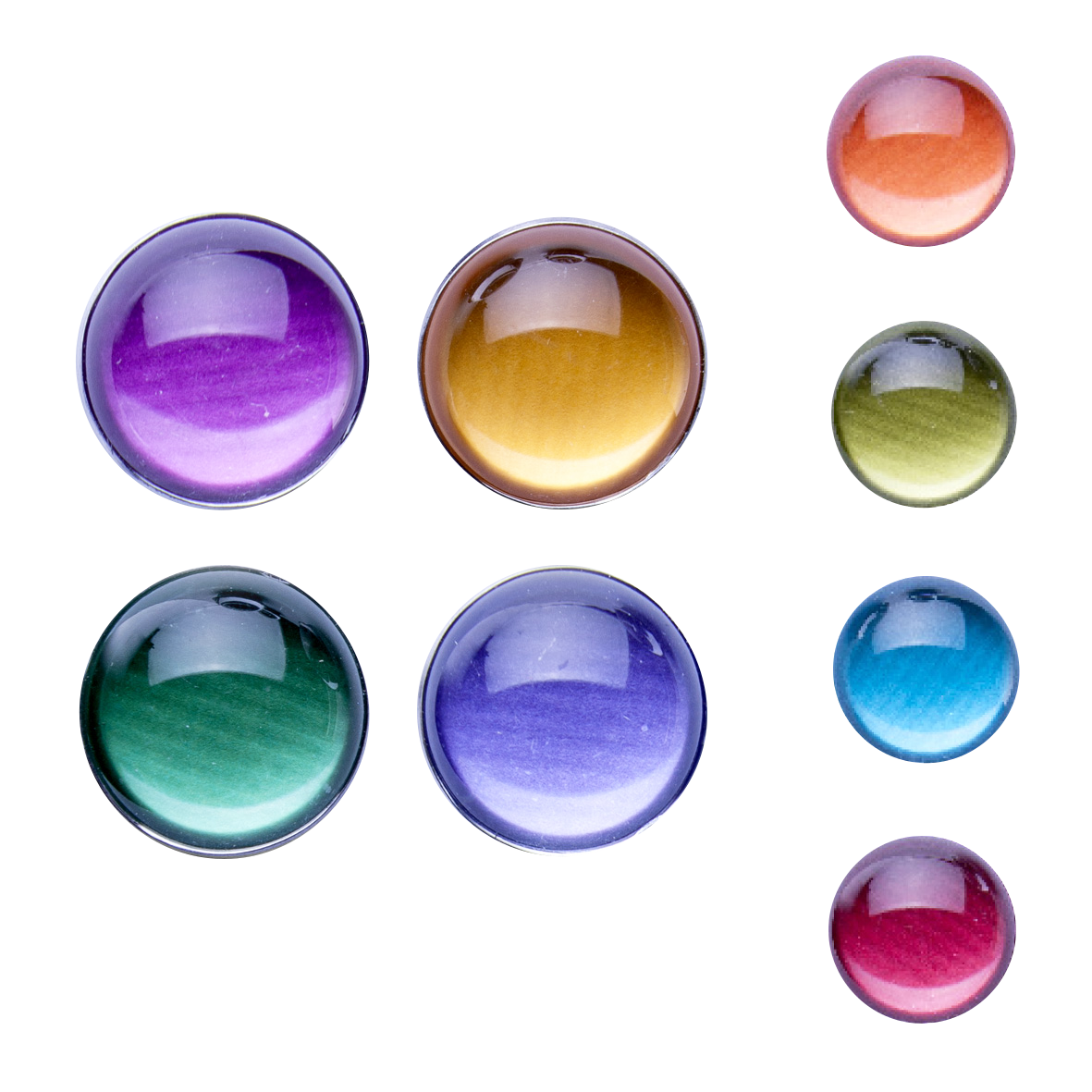 Magnet-Set 4St. farbig ø2.5cm