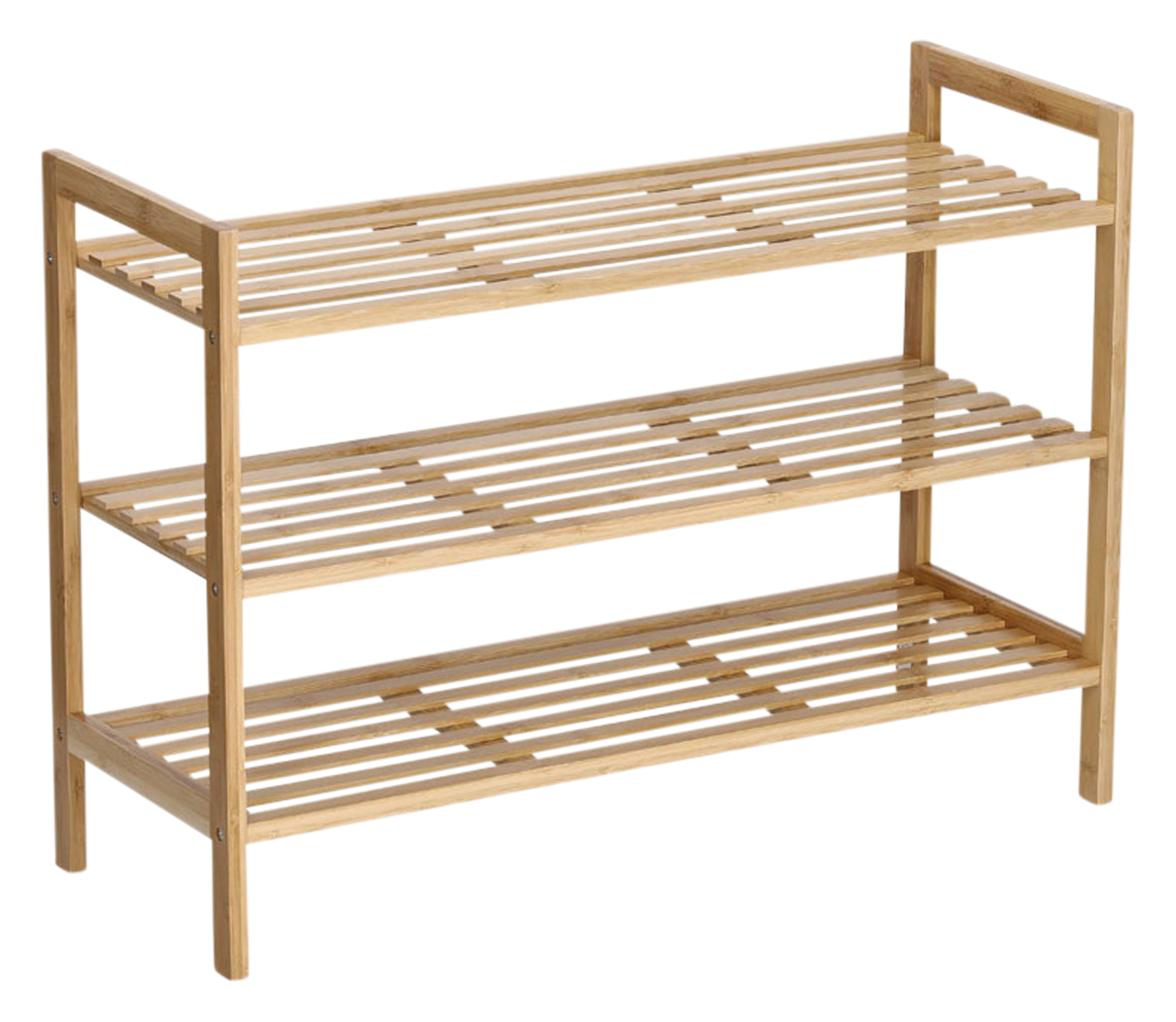 Schuhregal m.3 Abl.Bambus 70cm