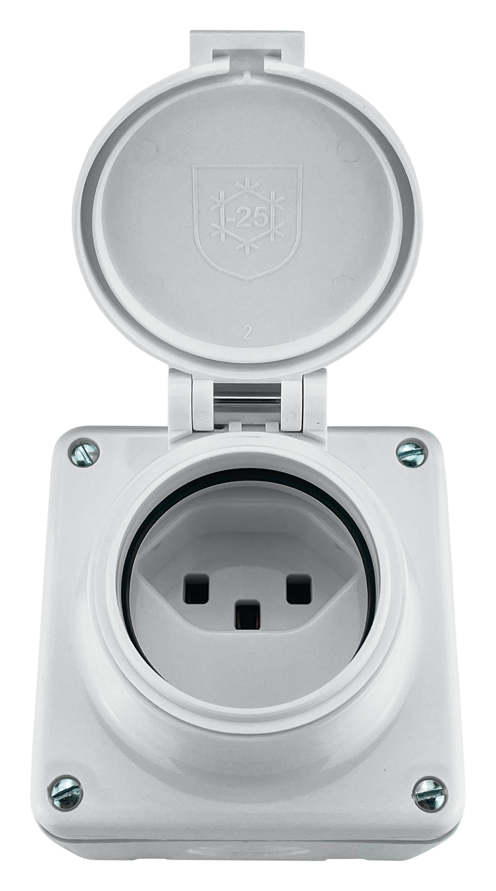 Steckdose 1x23 AP IP55 ws