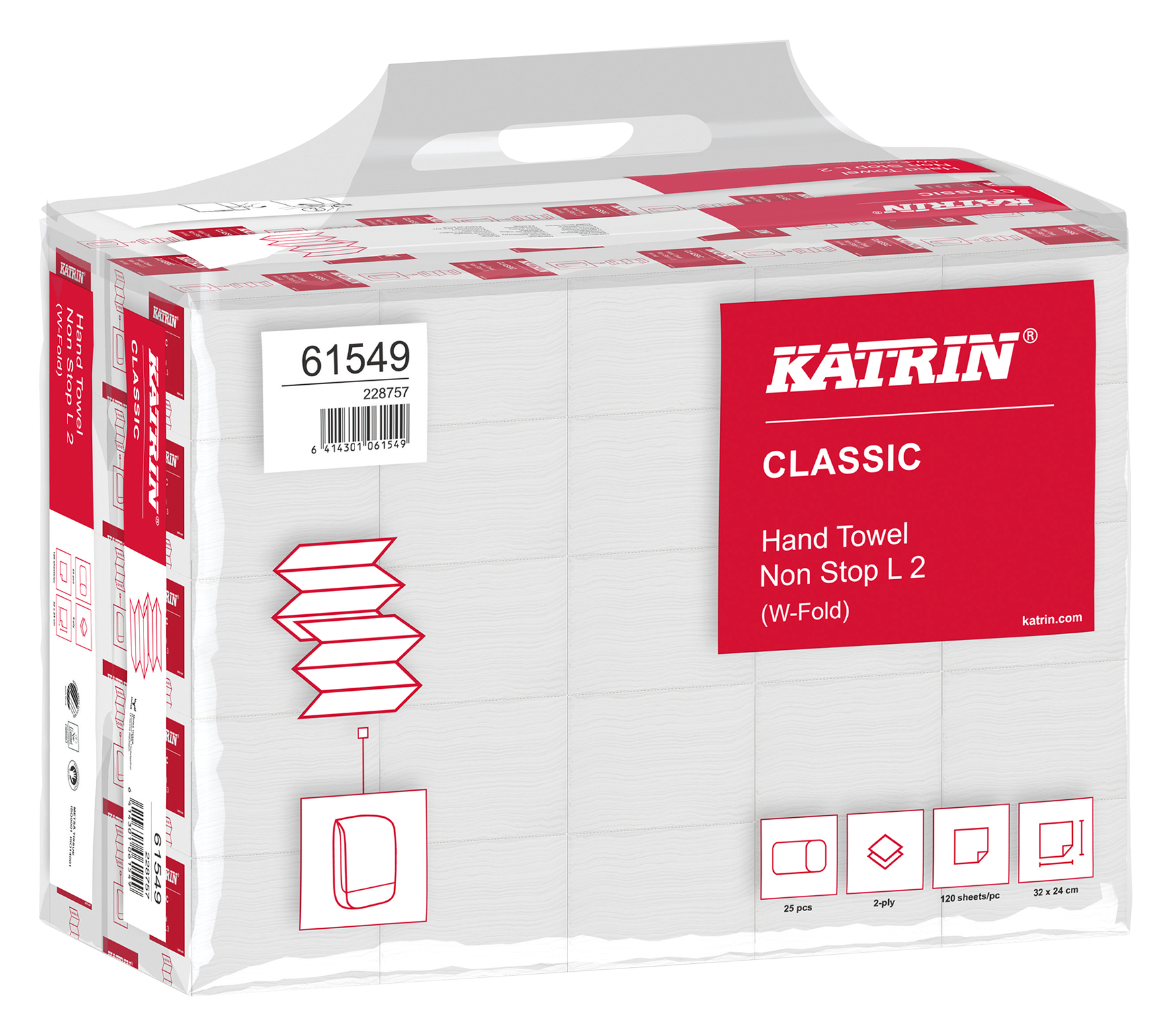 Falthandtuch Classic W-Falz 2l