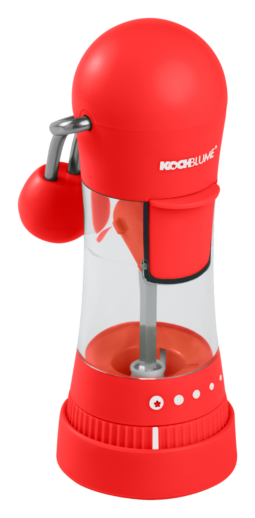 Gewürzmühle m.Fuss 6x8.5 rot