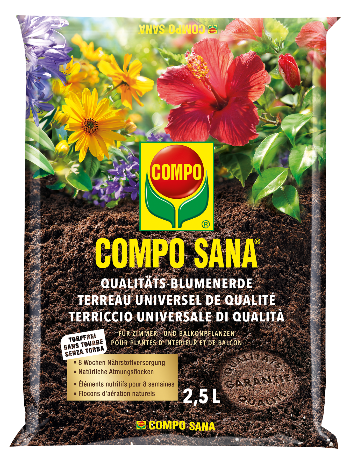 Qualitäts-Blumenerde 2.5l