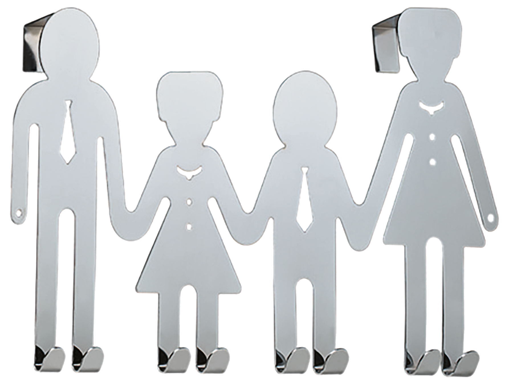 Türgarderobe Familie chrom