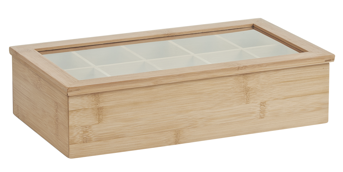 Teebeutelbox Bamboo 36x20cm
