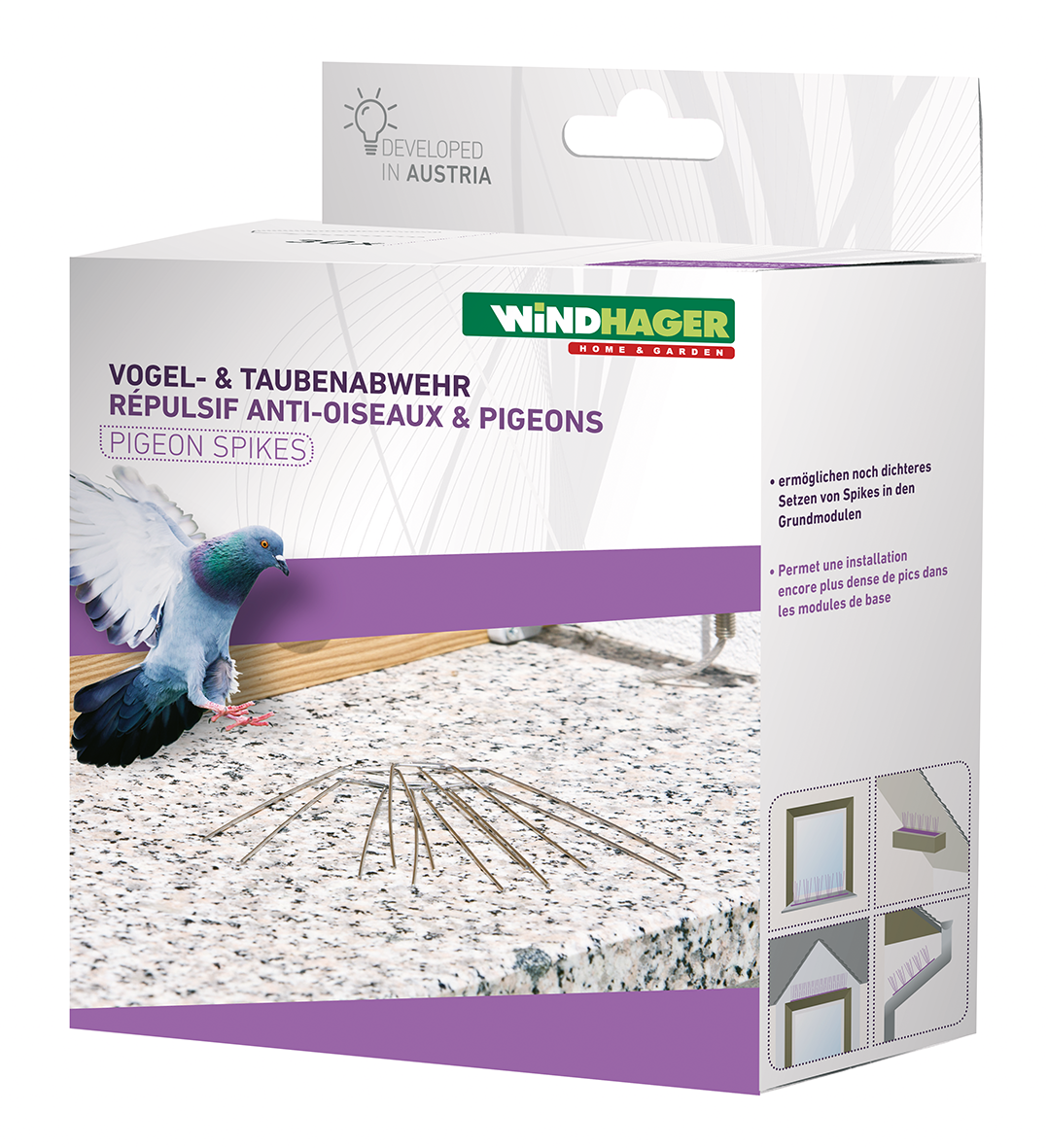 Vogelabwehr 6x5.5x11cm