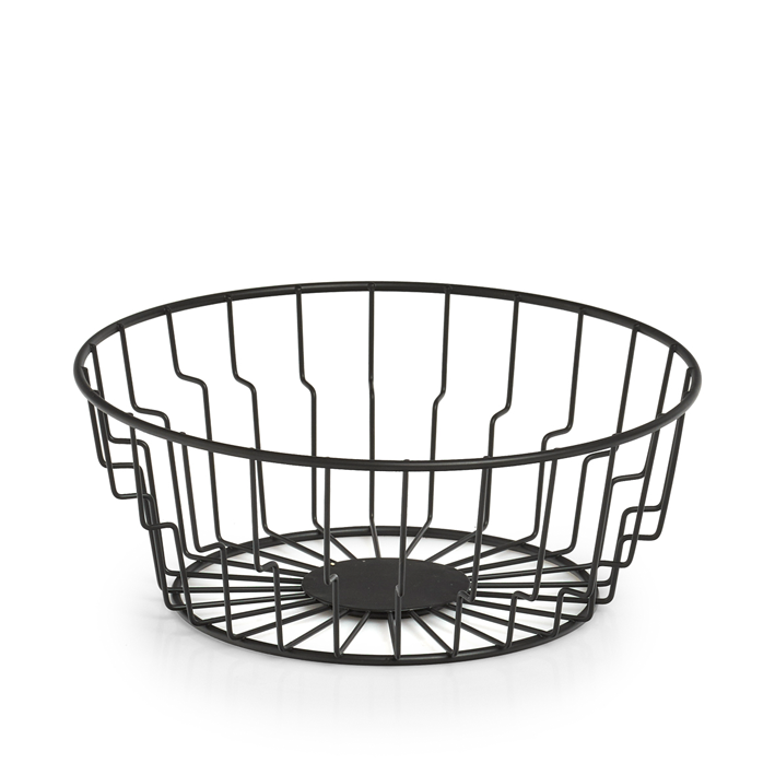 Fruchtkorb schwarz ø24x9.5cm