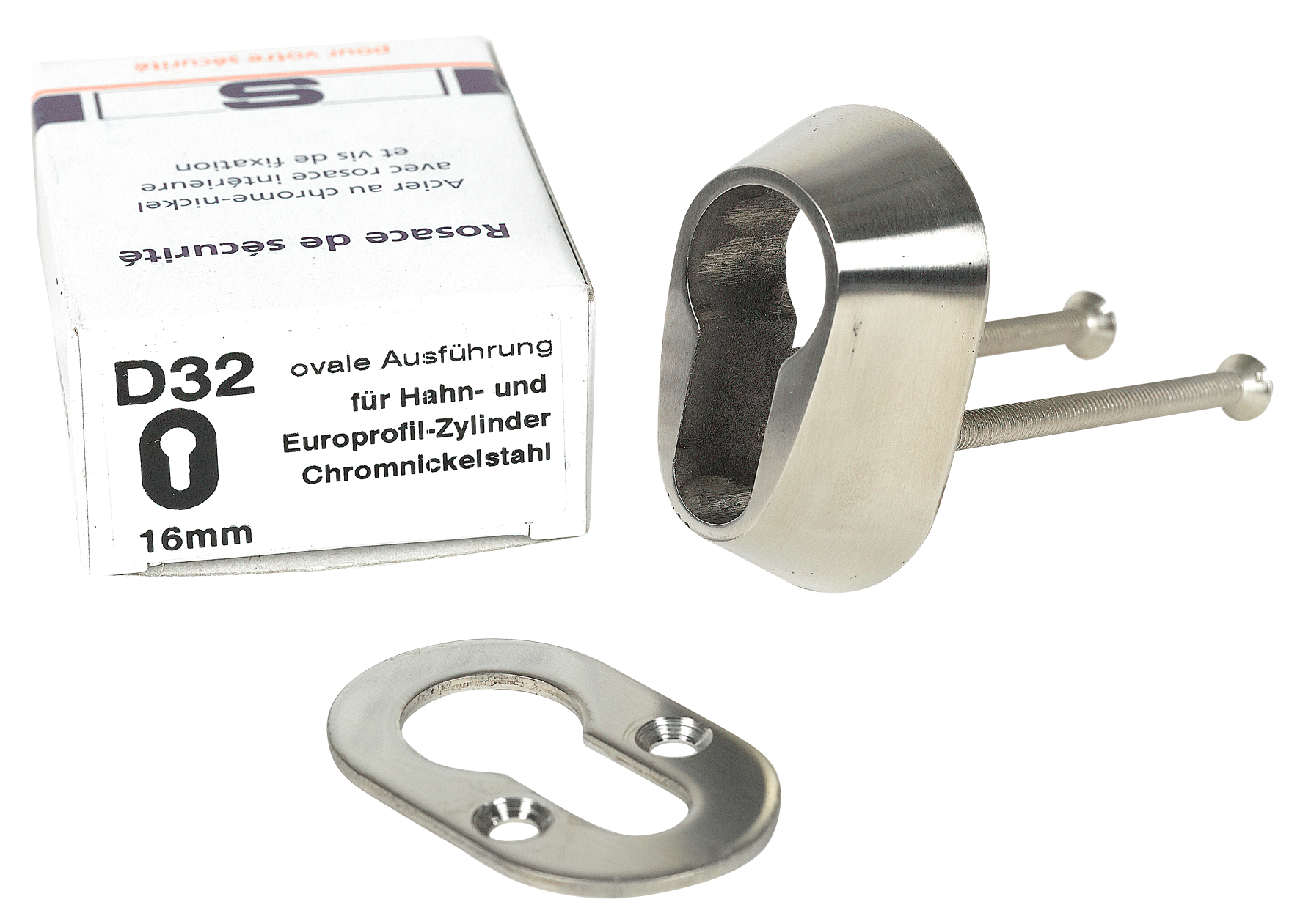 Schutzrosette D 32 oval 16 mm