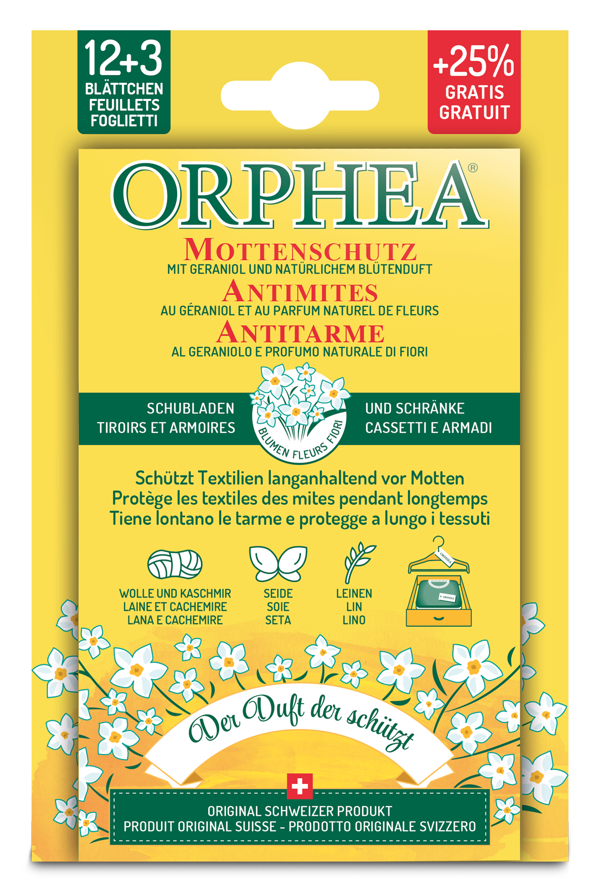 Mottenschutz Blütenduft 12+3