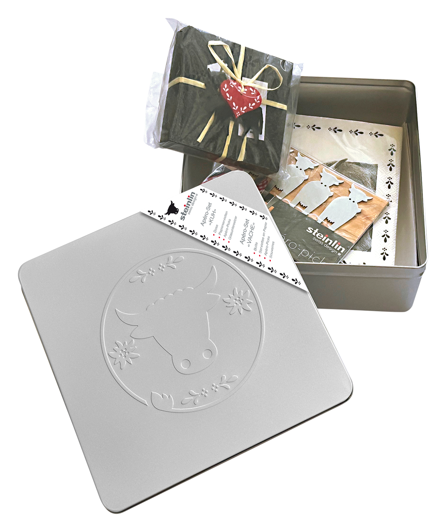 Weissblechdose Apèro Kuh