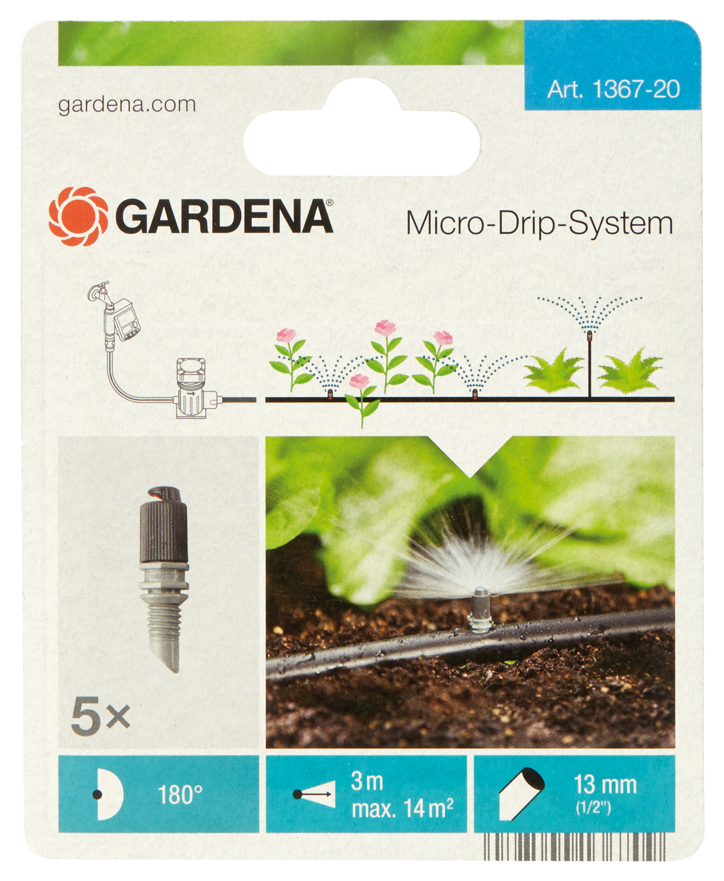 Sprühdüse Micro-Drip 180°