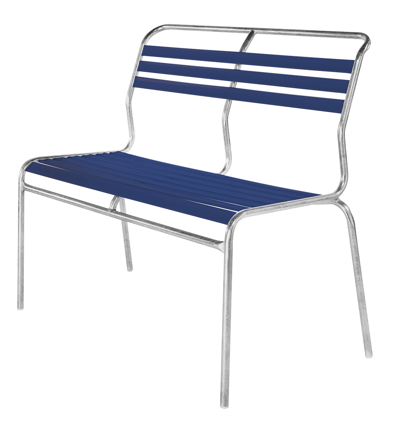 Bank Lätli o.Arml. 2er blau