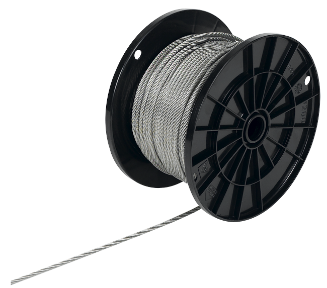 Drahtseil ø2mm 230 kg PVC