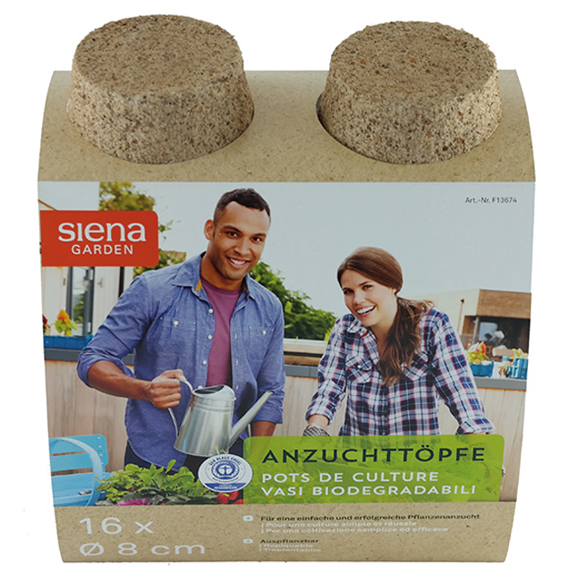 Anzuchttopf ø 8 cm 16 Stück