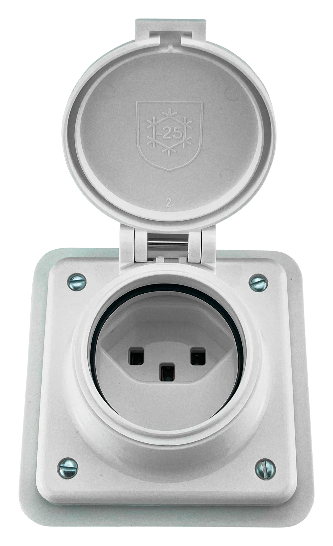 Steckdose 1x23 UP IP55 ws