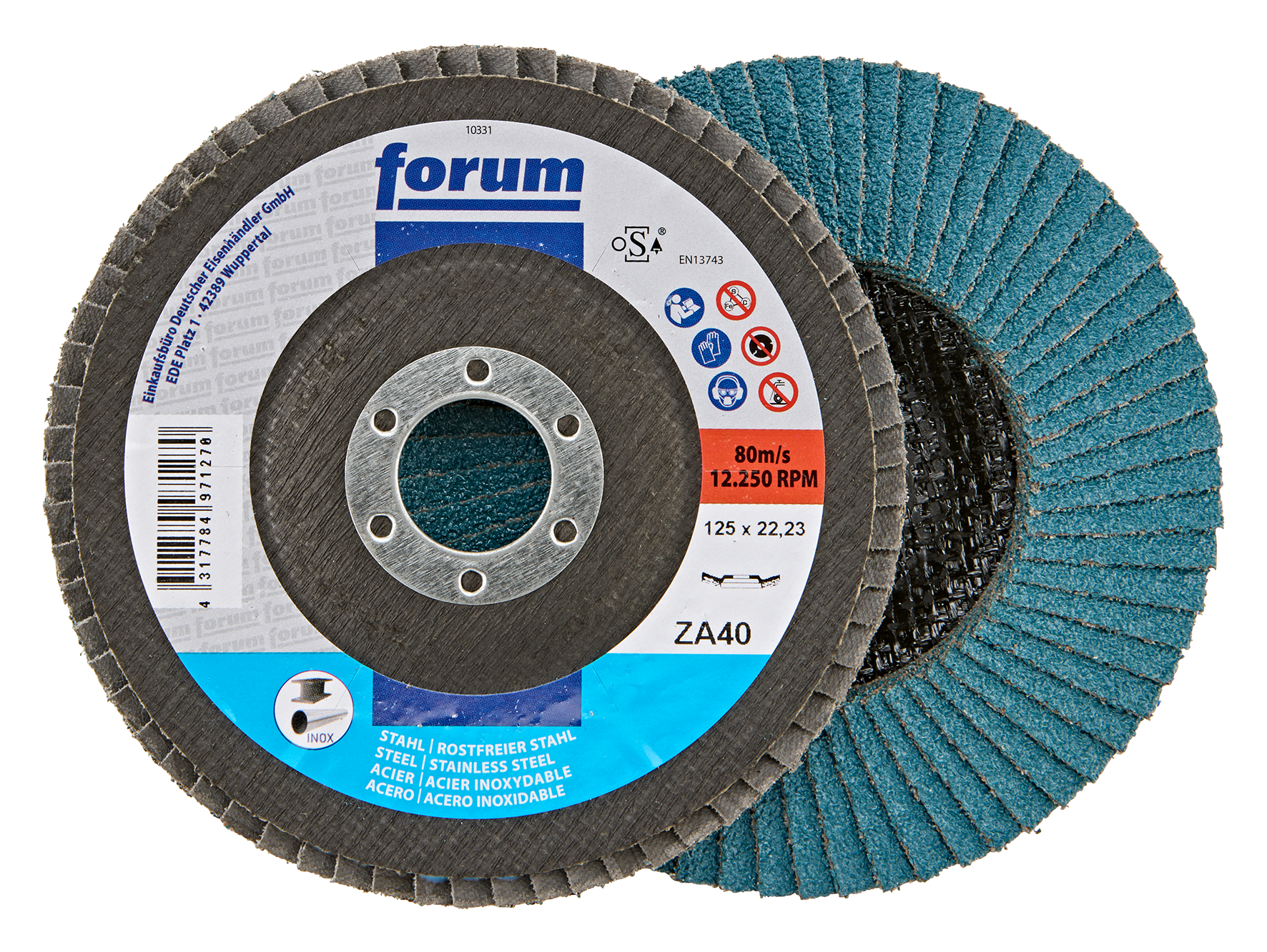 Fächers. 125mm gewölbt ZK40