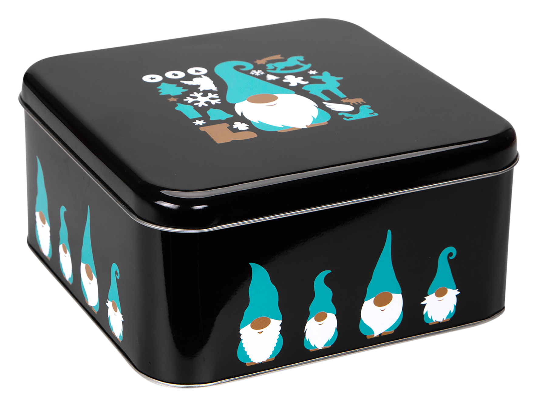 Gebäckdose Wichtel 16.5x16.5