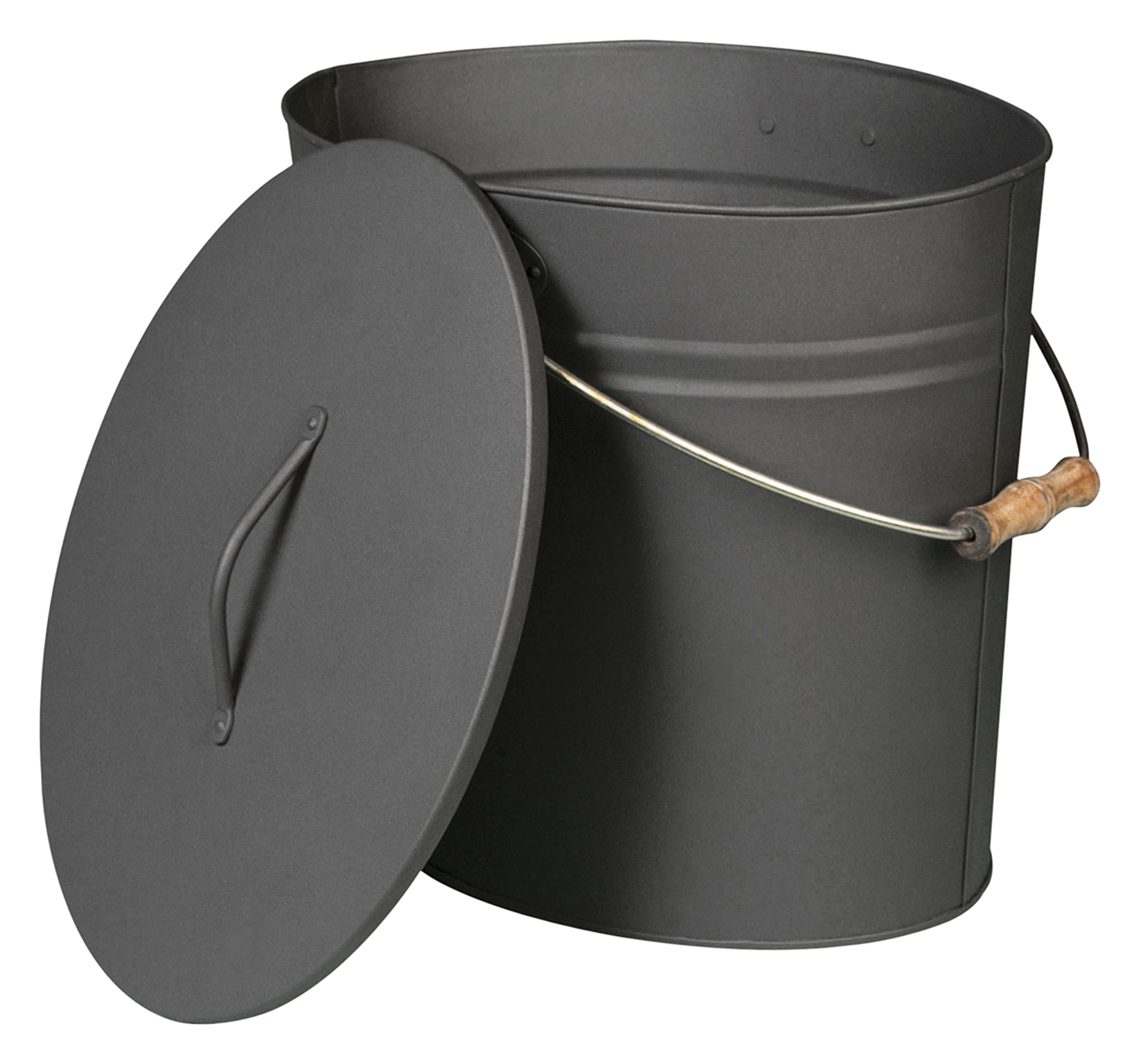 Ascheeimer m.D. grau 34cm