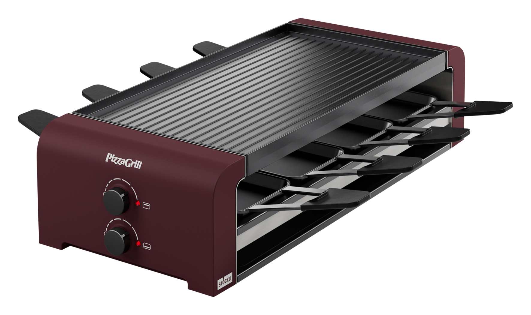PizzaGrill 8 merlot red