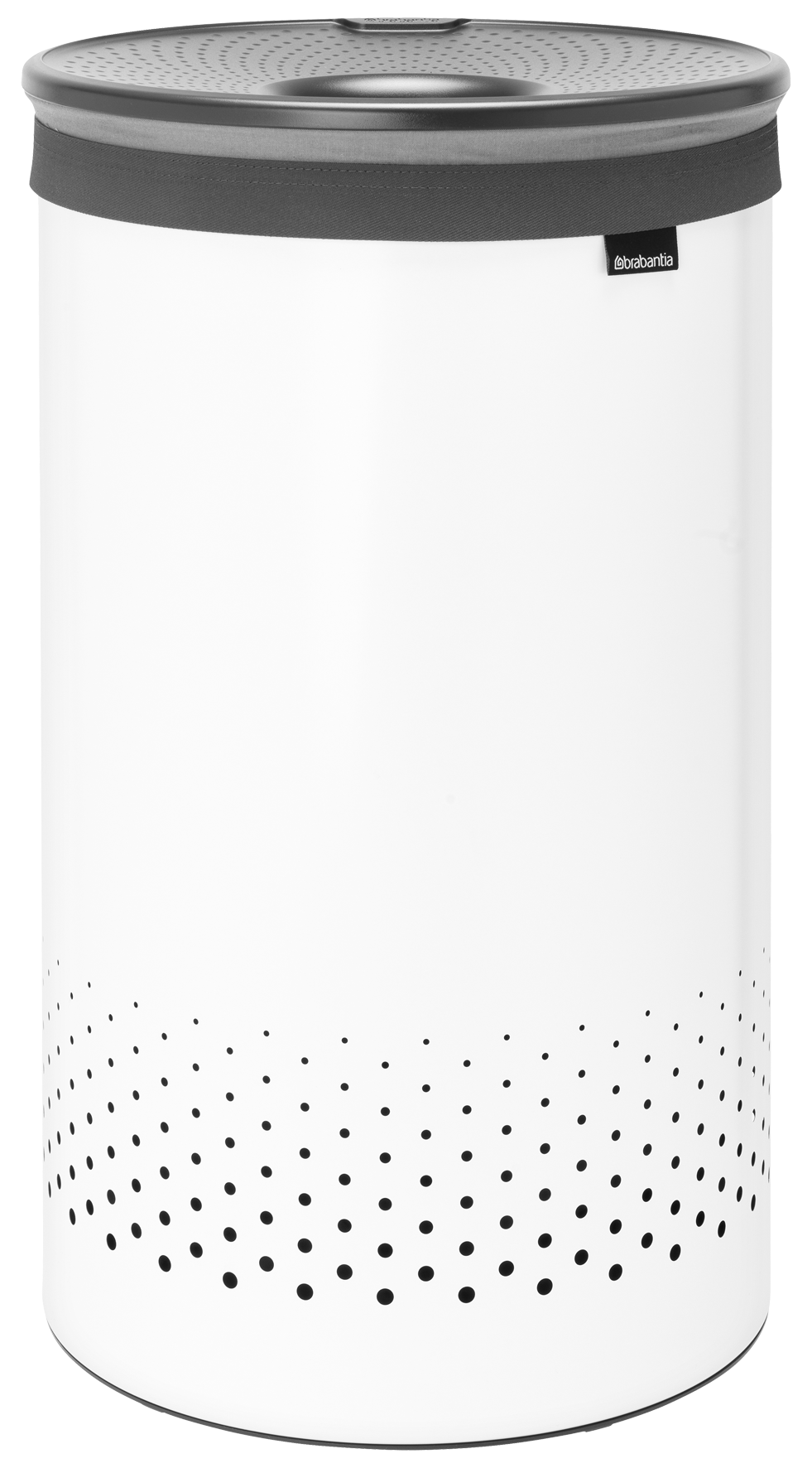 Wäschebox rund white 60l
