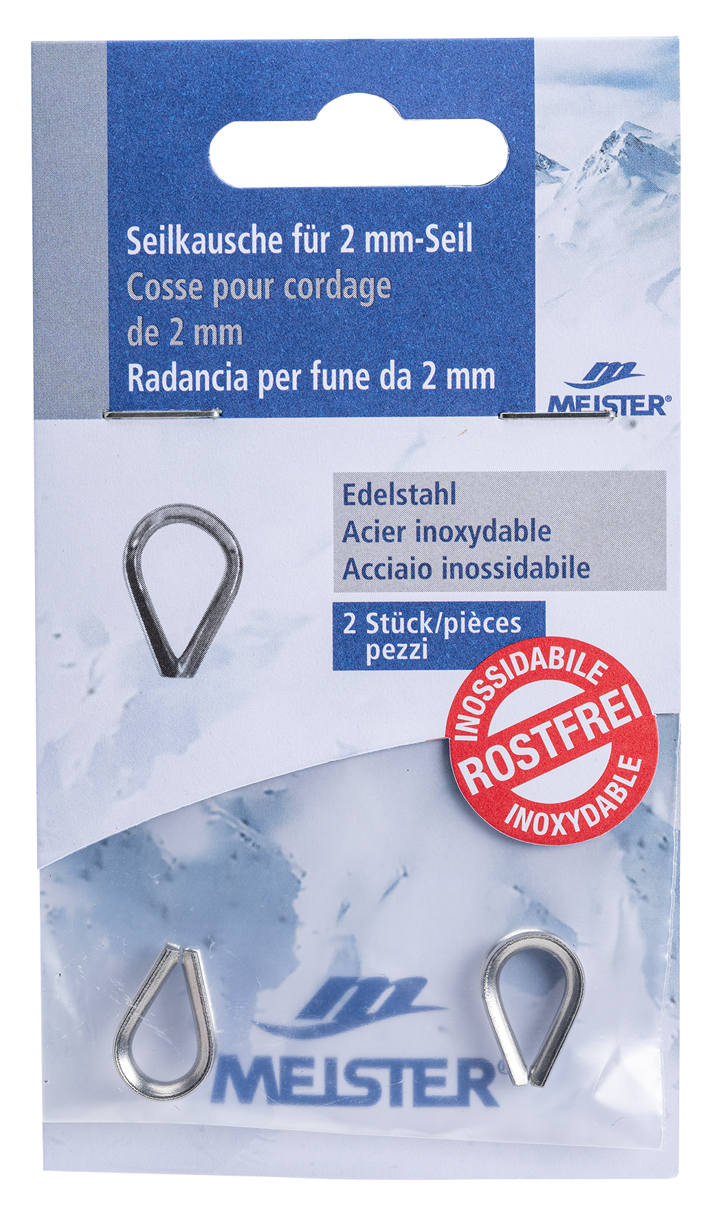 Seilkausche inox 2 mm