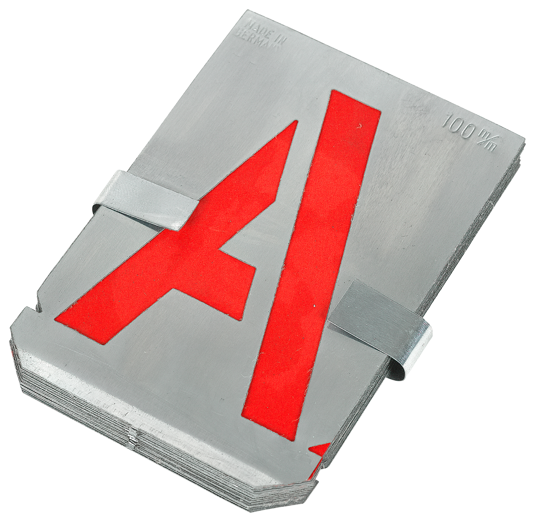 Zinkschablone Buchstaben 100mm