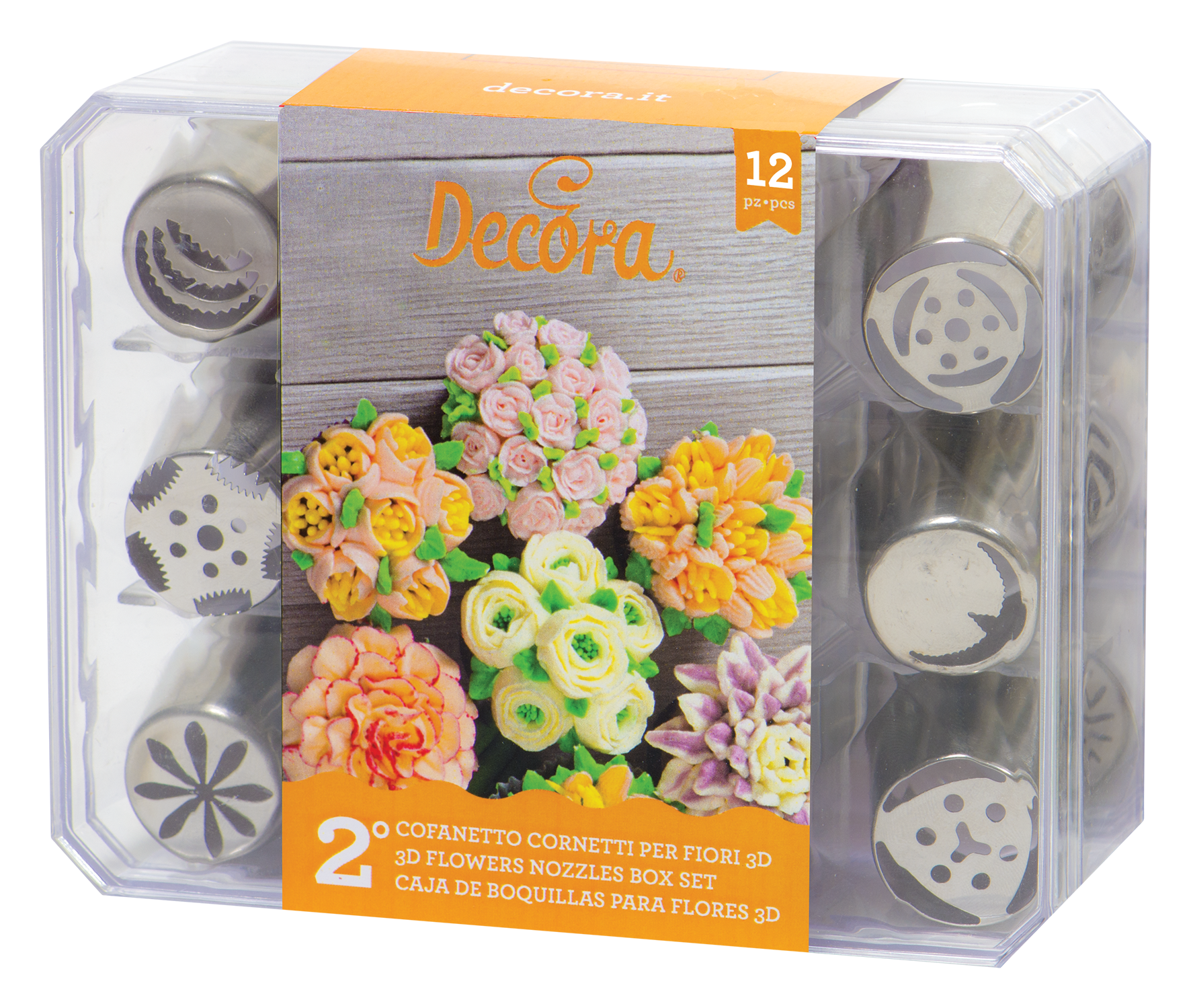 Spritztüllen 3D 12St. B.orange